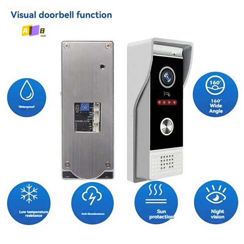 A08F-Video Doorbell Apartment Intercom 7In Full Touch Monitor System TUYA Wifi Home Video Intercom Door Phone Kits
A08F-Video Doorbell Apartment Intercom 7In Full Touch Monitor System TUYA Wifi Home Video Intercom Door Phone Kits