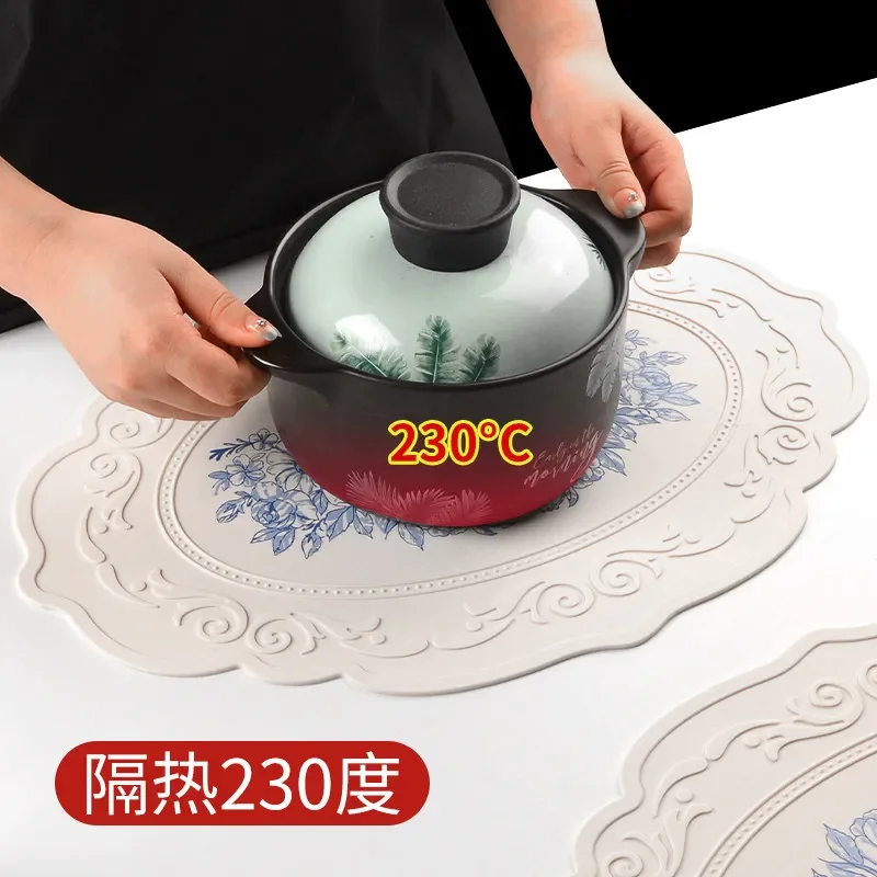 CLL silicone placemat thermal insulation dining table mat plate mat new western food mat premium
CLL silicone placemat thermal insulation dining table mat plate mat new western food mat premium