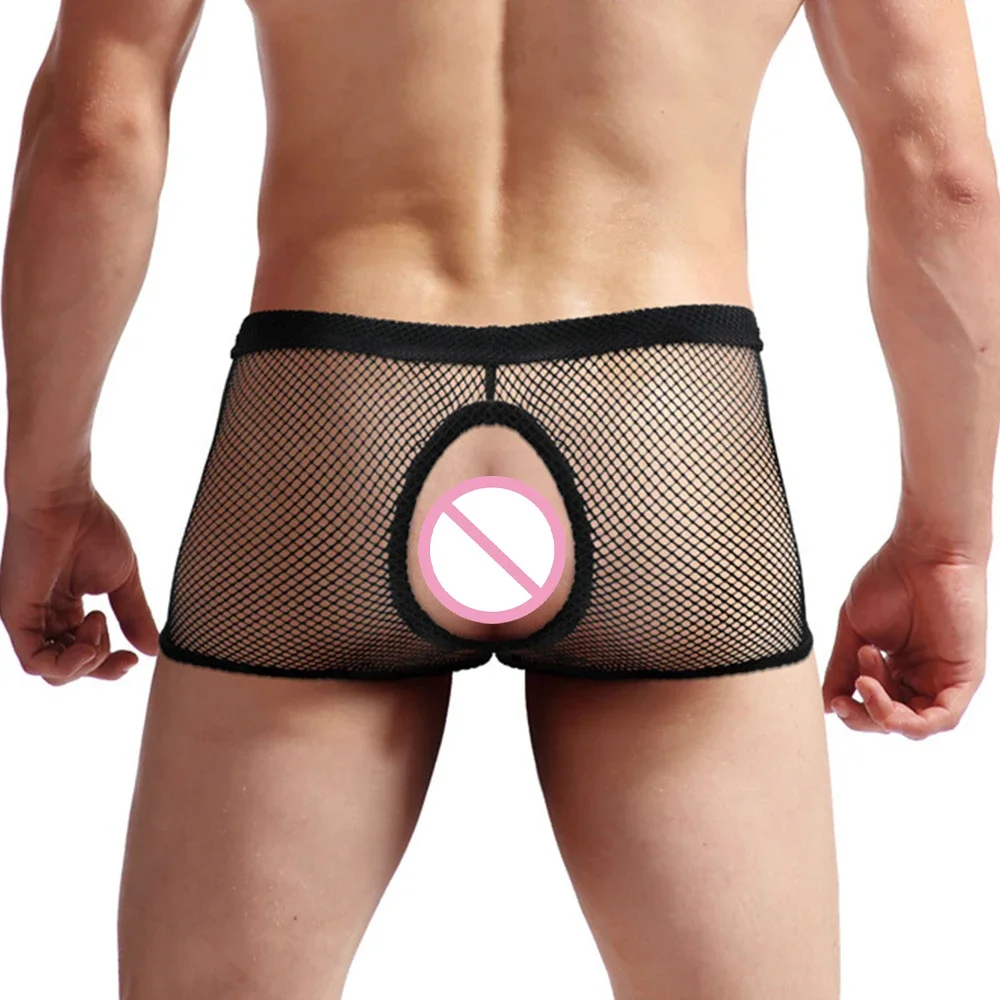 Men Mesh Hollow Out Boxer Briefs Transparent Underpants Male Open Crotch Panties Man Sexy Underwear See Through Erotic Lingerie
Men Mesh Hollow Out Boxer Briefs Transparent Underpants Male Open Crotch Panties Man Sexy Underwear See Through Erotic Lingerie