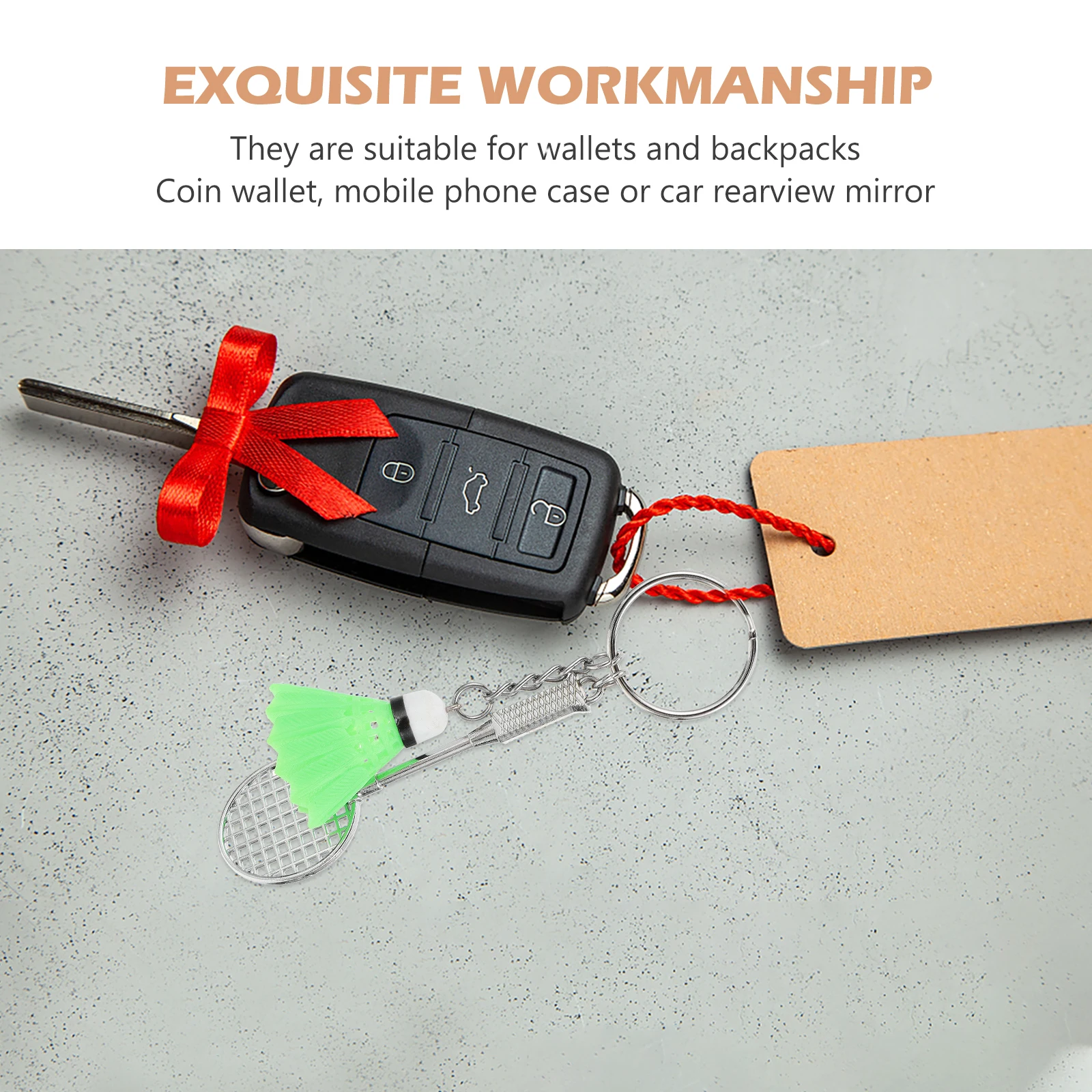 2pcs Badminton Racket Keychain Mini Sport Keychains Iron Badminton Ball Pendant Durable Practical Gift for Sports Lovers Car
2pcs Badminton Racket Keychain Mini Sport Keychains Iron Badminton Ball Pendant Durable Practical Gift for Sports Lovers Car