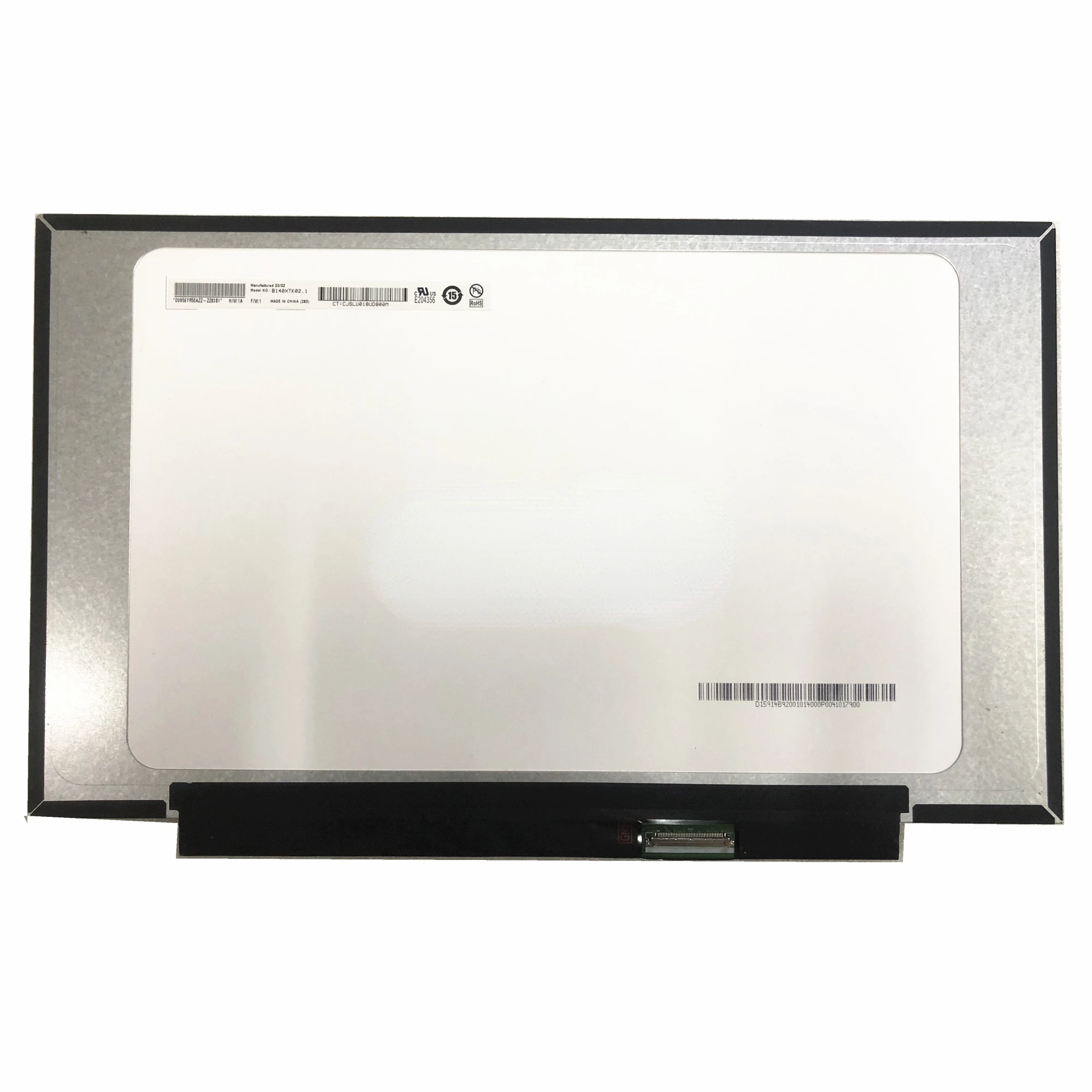 B140XTK02.1 B140XTK02.0 14.0" Laptop LCD LED Touch Screen Display Matrix 1366*768
B140XTK02.1 B140XTK02.0 14.0" Laptop LCD LED Touch Screen Display Matrix 1366*768