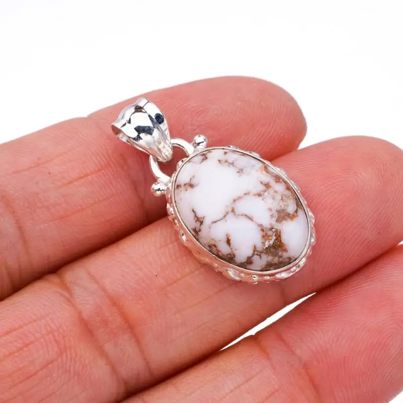 StarGems® Natural Penut Wood Jasper Handmade 925 Sterling Silver Pendant 1.25" F4905
StarGems® Natural Penut Wood Jasper Handmade 925 Sterling Silver Pendant 1.25" F4905