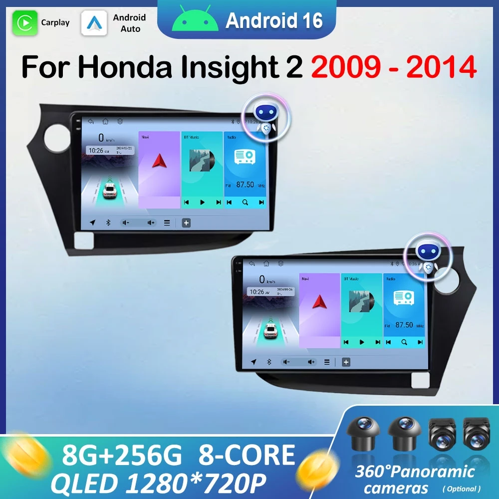 Android Auto Car Radio Multimedia player for Honda Insight 2 2009 2010 - 2014 GPS Navigation DSP Stereo Split Screen Head Unit
Android Auto Car Radio Multimedia player for Honda Insight 2 2009 2010 - 2014 GPS Navigation DSP Stereo Split Screen Head Unit