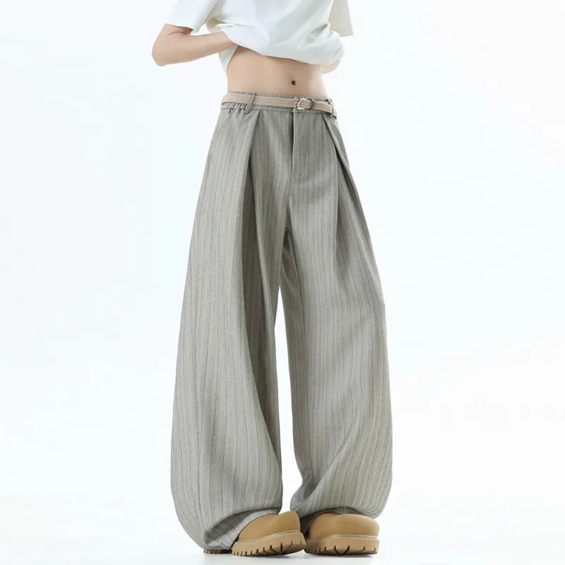 Oversized Striped Suit Pants For Men Fashion Society Mens Dress Pants Korean Loose Wide Leg Pants Mens Office Formal Trousers
Oversized Striped Suit Pants For Men Fashion Society Mens Dress Pants Korean Loose Wide Leg Pants Mens Office Formal Trousers