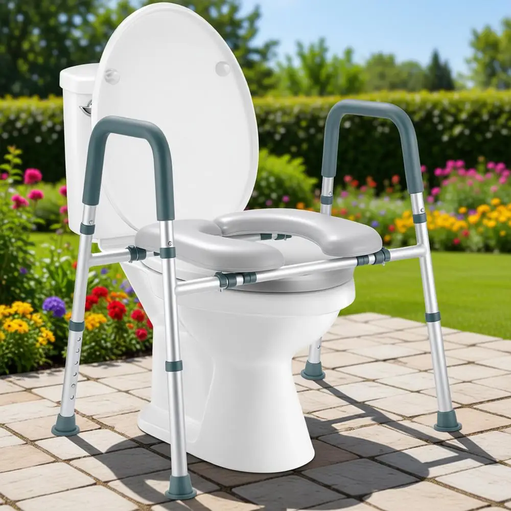 Подъемное сиденье для унитаза с регулируемой высотой и шириной, выдерживает нагрузку до 180 кг, с мягкой подкладкой, для пожилых людей и людей с ограниченными возможностями
Подъемное сиденье для унитаза с регулируемой высотой и шириной, выдерживает нагрузку до 180 кг, с мягкой подкладкой, для пожилых людей и людей с ограниченными возможностями