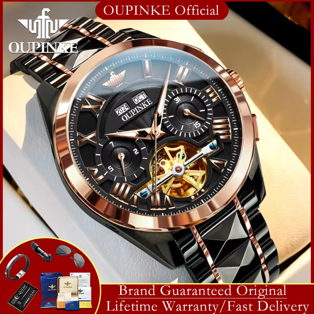 OUPINKE 3236 Men's Watches Top Brand Original Mechanical Watches For Men 50M Waterproof Luxury Man Automatic Dress Wristwatchtch
OUPINKE 3236 Men's Watches Top Brand Original Mechanical Watches For Men 50M Waterproof Luxury Man Automatic Dress Wristwatchtch