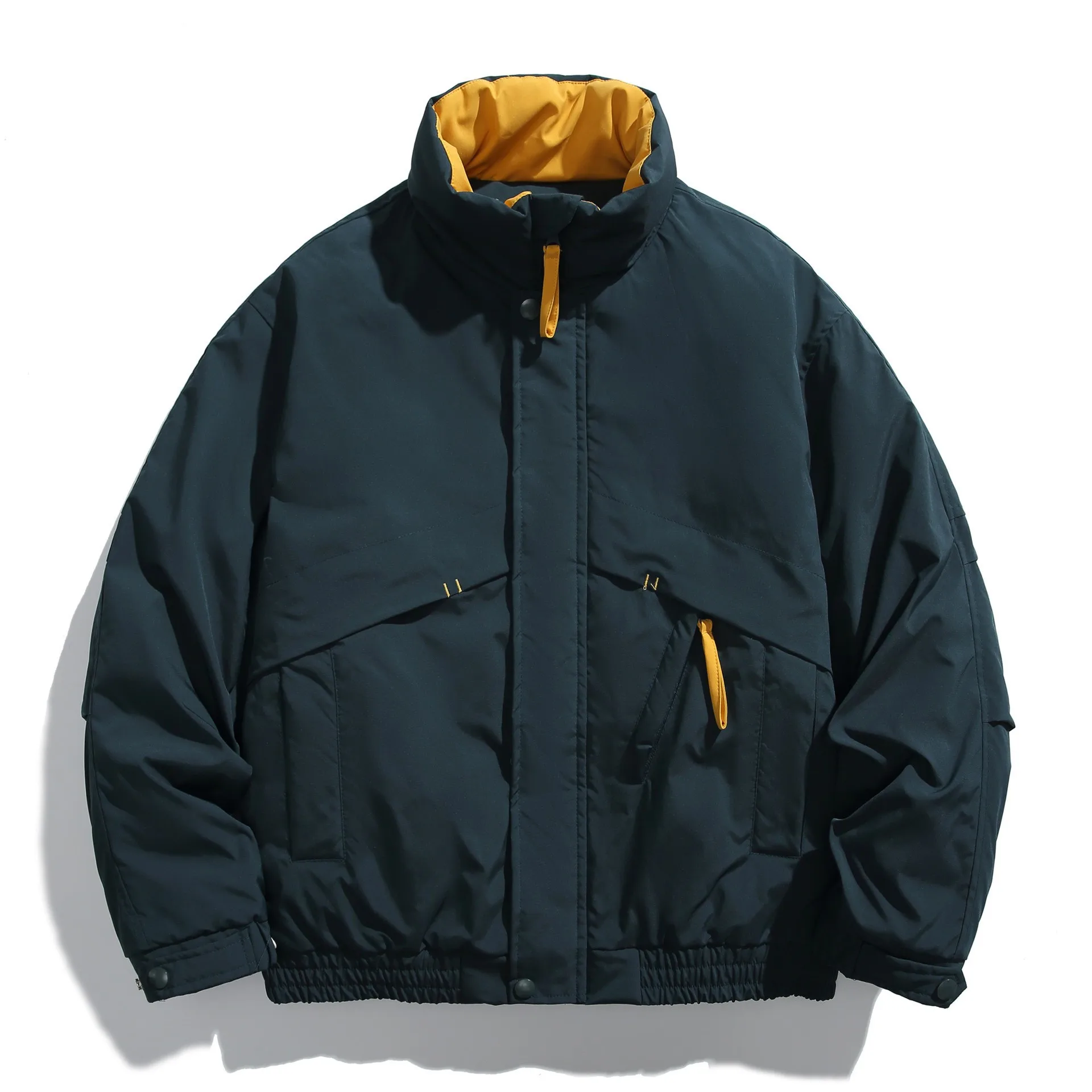 Куртка-пилот свободного кроя из хлопка с воротником-стойкой, утепленная, из полиэстера, для мужчин и женщин, модный городской стиль
Куртка-пилот свободного кроя из хлопка с воротником-стойкой, утепленная, из полиэстера, для мужчин и женщин, модный городской стиль