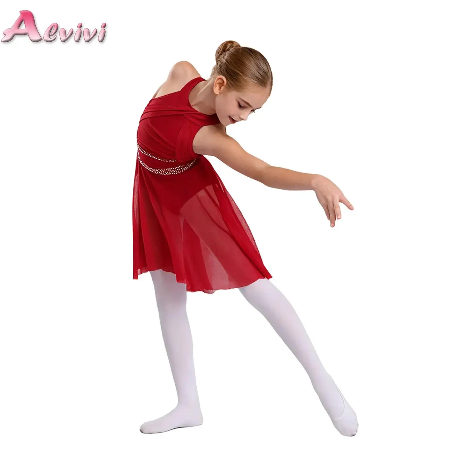 Kids Girl Lyrical Dance Dress Ballet Figure Skating Gymnastics Leotard Stage Performance Costume Ruched Mesh Tulle Dance Skirt
Kids Girl Lyrical Dance Dress Ballet Figure Skating Gymnastics Leotard Stage Performance Costume Ruched Mesh Tulle Dance Skirt