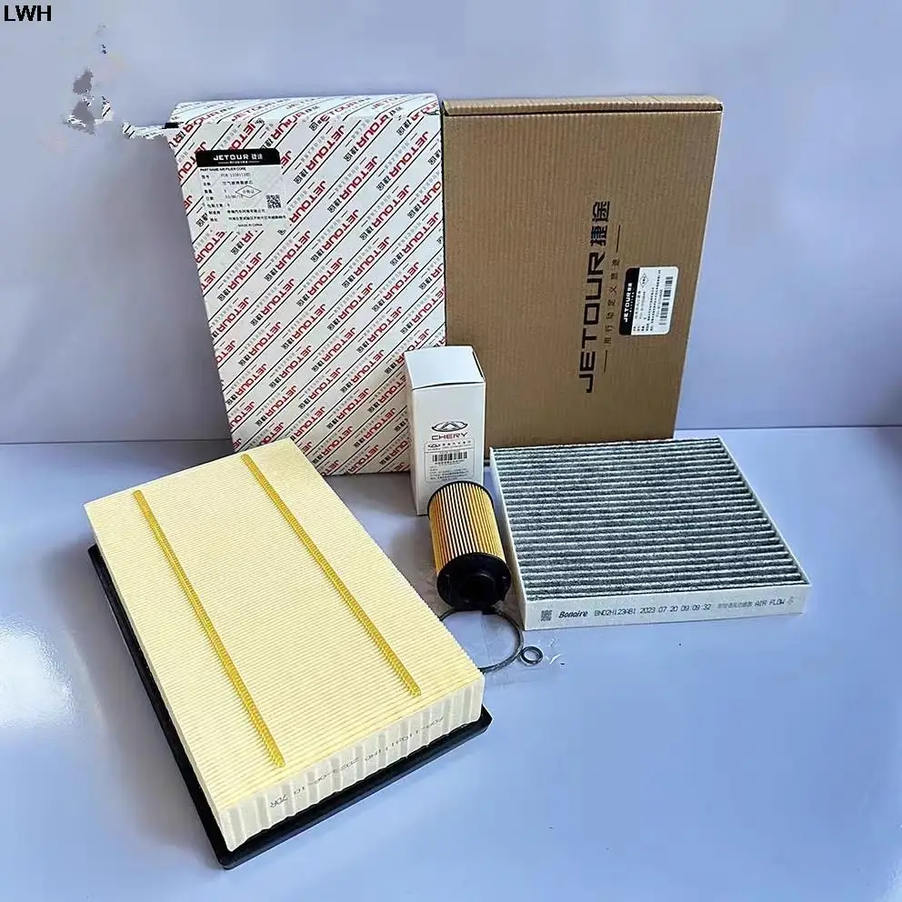 3pcs/set Filter Set for JETOUR X70S,X70 PLUS, Coupe,JETOUR X90 PLUS,JETOUR X95, 1.6T Air Filter&Oil Filter&Cabin Filter
3pcs/set Filter Set for JETOUR X70S,X70 PLUS, Coupe,JETOUR X90 PLUS,JETOUR X95, 1.6T Air Filter&Oil Filter&Cabin Filter
