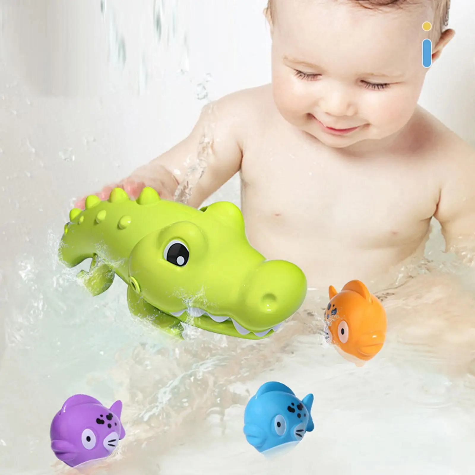 Preschool Bath Toys Wash Shower Toys Water Toys Crocodile, Eating Little Fish for 18M+
Preschool Bath Toys Wash Shower Toys Water Toys Crocodile, Eating Little Fish for 18M+