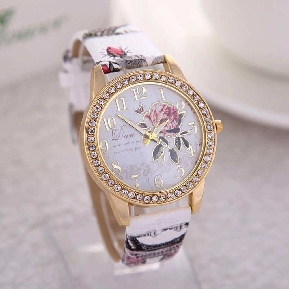 Fashion Ladies Watches Women Printed Flower Watch Luxury Casual Quartz Leather Wrist Watch Fashion Female Dress Clocks Relogio
Fashion Ladies Watches Women Printed Flower Watch Luxury Casual Quartz Leather Wrist Watch Fashion Female Dress Clocks Relogio