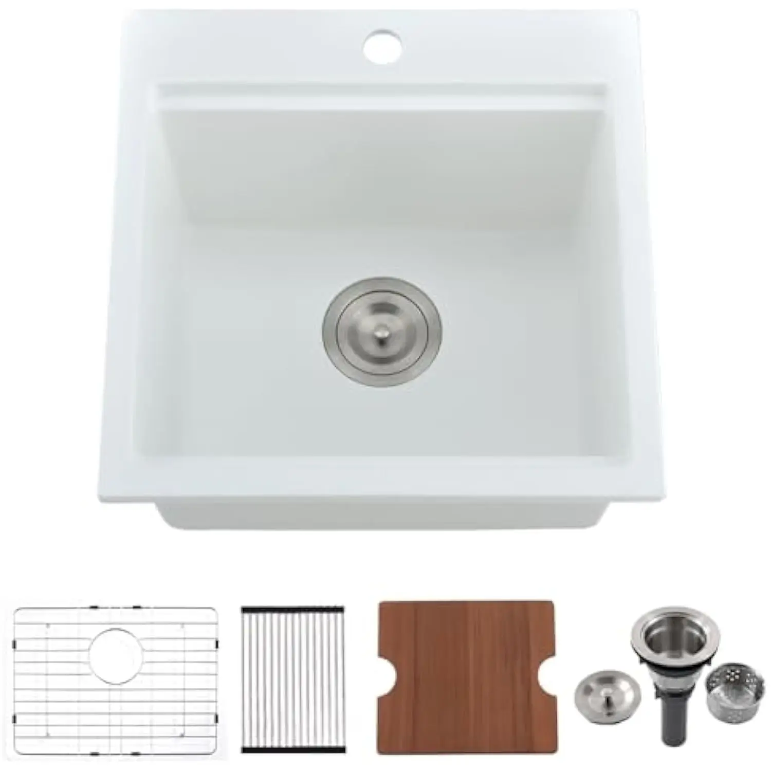 15 dugu Teknik White Drop in Bar Раковина Granite - 15X15 дюймов Рабочая станция Вставная барная раковина Granite Wet Bar Prep Раковина с одной чашей Rv Раковина O
15 dugu Teknik White Drop in Bar Раковина Granite - 15X15 дюймов Рабочая станция Вставная барная раковина Granite Wet Bar Prep Раковина с одной чашей Rv Раковина O