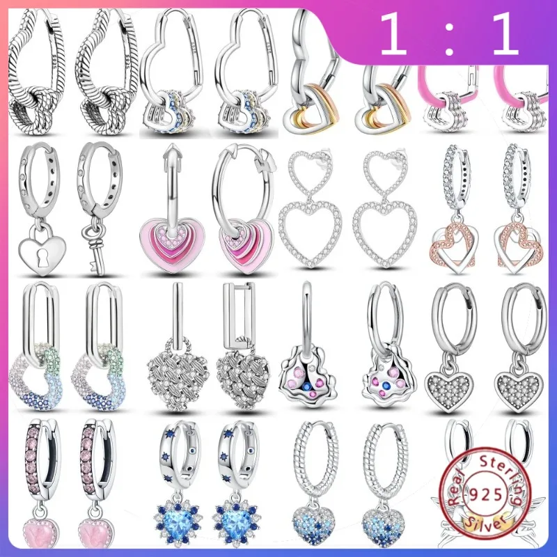 Pendientes de Gota de Plata de Ley 925 – Exquisitos y Sencillos con Forma de Corazón de Amor para Mujer
Pendientes de Gota de Plata de Ley 925 – Exquisitos y Sencillos con Forma de Corazón de Amor para Mujer