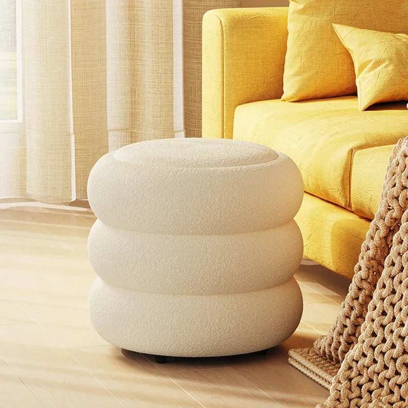 Living room Lamb wool low stool home shoe change small Ottoman Children chairs soft stool INS round Footrest Nordic Furniture
Living room Lamb wool low stool home shoe change small Ottoman Children chairs soft stool INS round Footrest Nordic Furniture