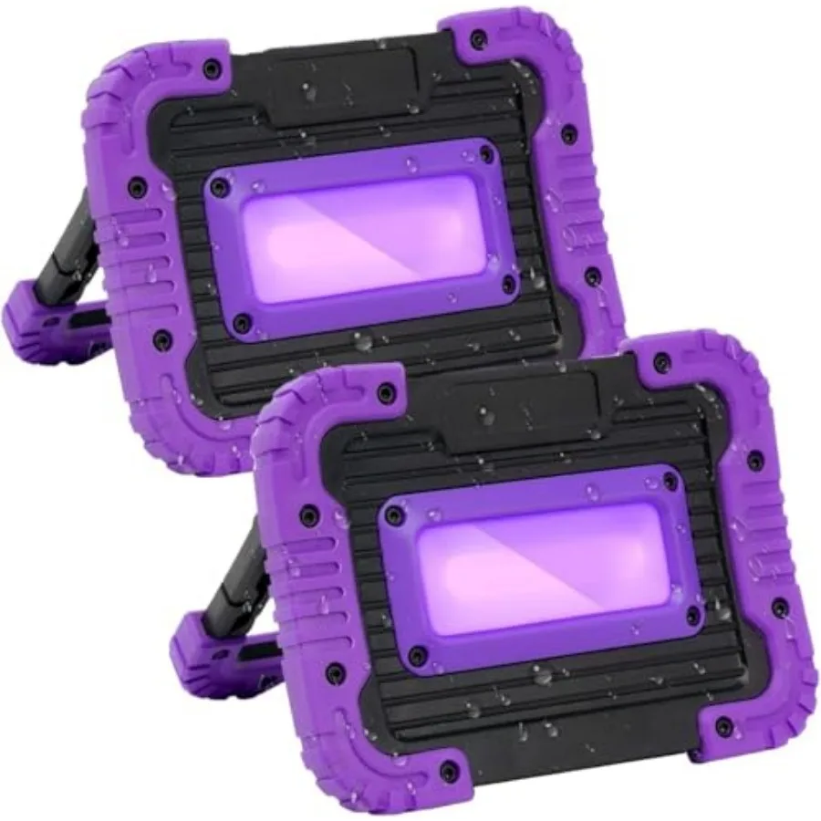 Rechargeable Black Light, Battery Powered Blacklight, Cordless 395nm Ultraviolet Flood Light for Neon Glow Party, Halloween, Bo
Rechargeable Black Light, Battery Powered Blacklight, Cordless 395nm Ultraviolet Flood Light for Neon Glow Party, Halloween, Bo