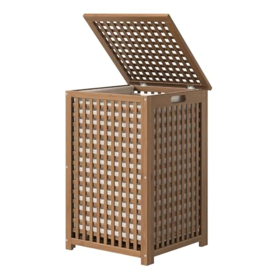 Bamboo Laundry Basket with Lid and Removable Liner Bag for Efficient Clothes Storage in Bathroom Laundry Room Bedroom or Living
Bamboo Laundry Basket with Lid and Removable Liner Bag for Efficient Clothes Storage in Bathroom Laundry Room Bedroom or Living