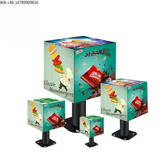 LEDTransparent Displays, Naked-eye 3D Screens, And Smart Light PolesIndoor Display Four Five Sides P3 Cube Screen Sign
LEDTransparent Displays, Naked-eye 3D Screens, And Smart Light PolesIndoor Display Four Five Sides P3 Cube Screen Sign