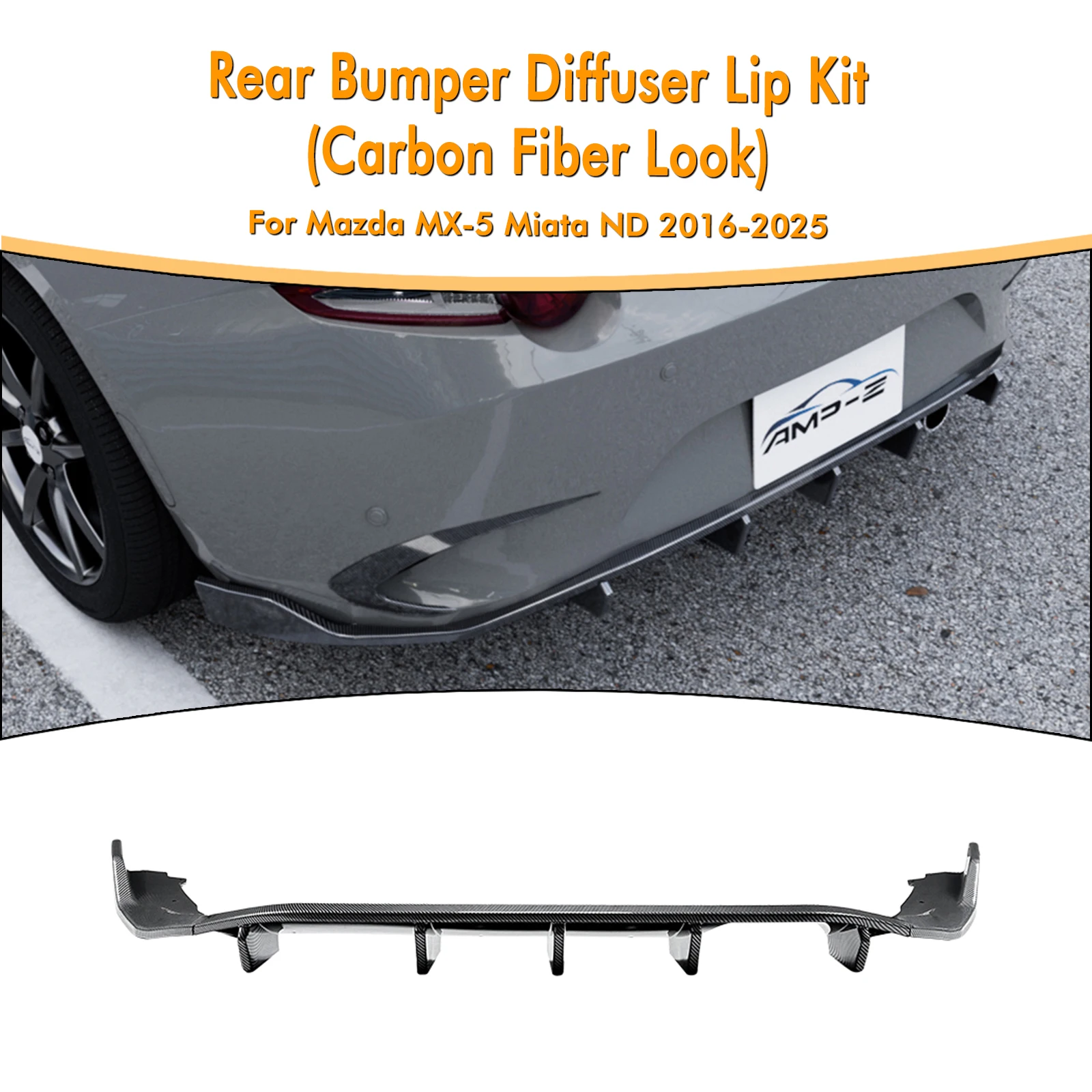 Rear Bumper Splitter Lip Tail Spoiler Bracket For Mazda MX-5 Miata ND 2016-2025
Rear Bumper Splitter Lip Tail Spoiler Bracket For Mazda MX-5 Miata ND 2016-2025