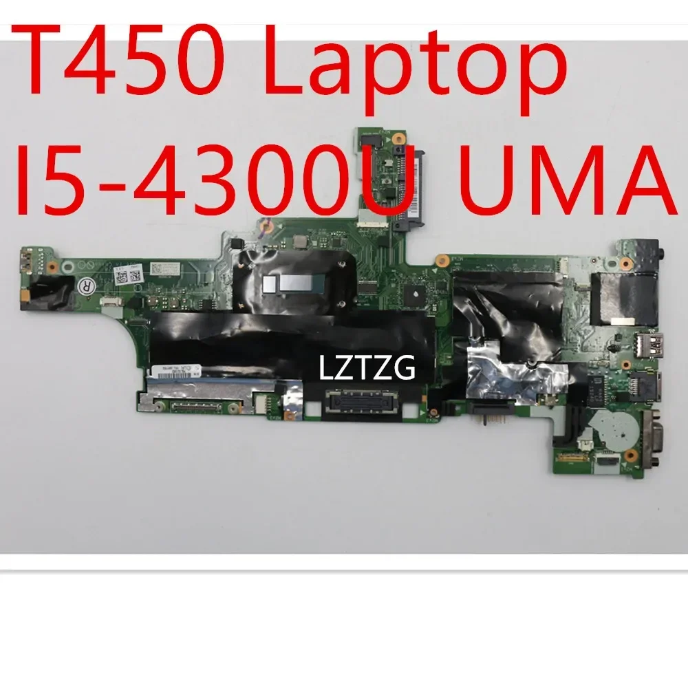 Motherboard For Lenovo ThinkPad T450 Laptop Mainboard I5-4300U UMA 00HT552
Motherboard For Lenovo ThinkPad T450 Laptop Mainboard I5-4300U UMA 00HT552