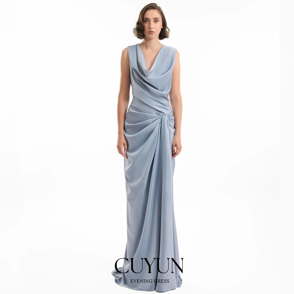 CUYUN Customized Modern Crew Collar Sleeveless Evening Gown Women Pleated Elegant Long Prom Gown Formal Party Dresses 2026 New
CUYUN Customized Modern Crew Collar Sleeveless Evening Gown Women Pleated Elegant Long Prom Gown Formal Party Dresses 2026 New