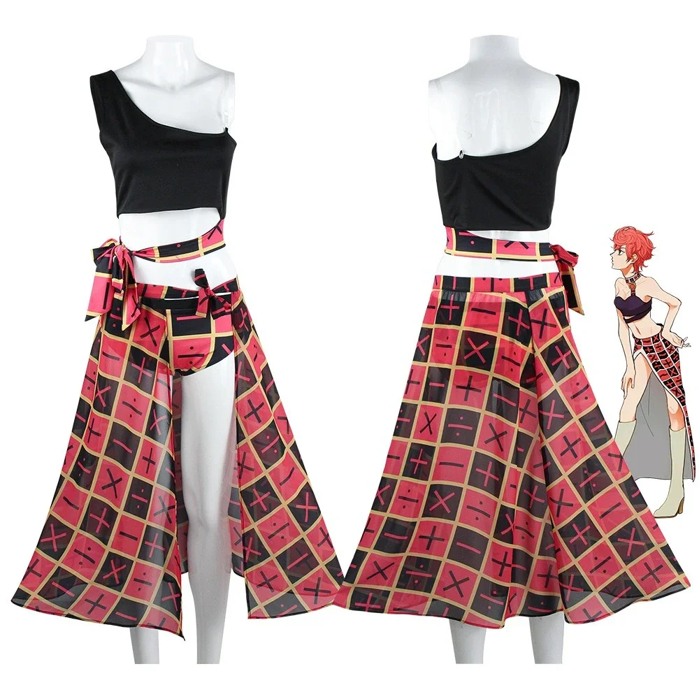 Jojo Bizarre Adventure Cosplay Trish Una Swimsuit Halloween Cosplay Party Golden Wind Trish Una Costumes Full Set Women Girls
Jojo Bizarre Adventure Cosplay Trish Una Swimsuit Halloween Cosplay Party Golden Wind Trish Una Costumes Full Set Women Girls