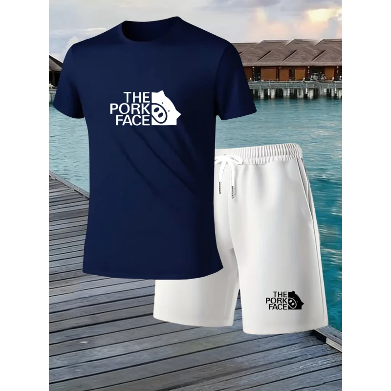 Men'S New Summer Collection2026Short-Sleeved Top Set,Quick-Drying And BreathableThe Pork Face+Pig Head Print Suit
Men'S New Summer Collection2026Short-Sleeved Top Set,Quick-Drying And BreathableThe Pork Face+Pig Head Print Suit