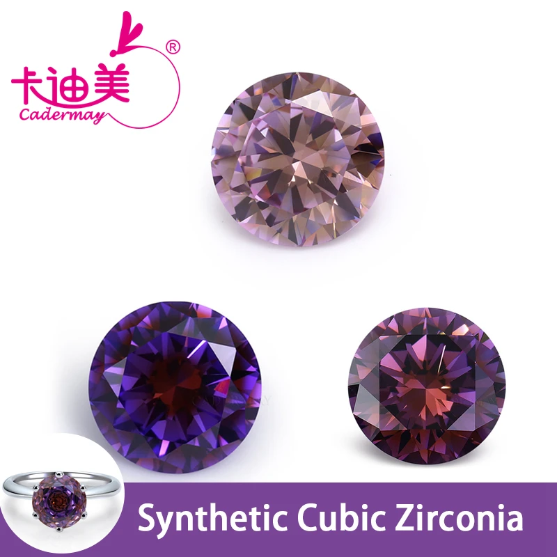 CADERMAY Round Shape Rose Cut Synthetic Purple Cubic Zirconia Loose Stone Mixed Color For Fine Jewelry Making DIY
CADERMAY Round Shape Rose Cut Synthetic Purple Cubic Zirconia Loose Stone Mixed Color For Fine Jewelry Making DIY