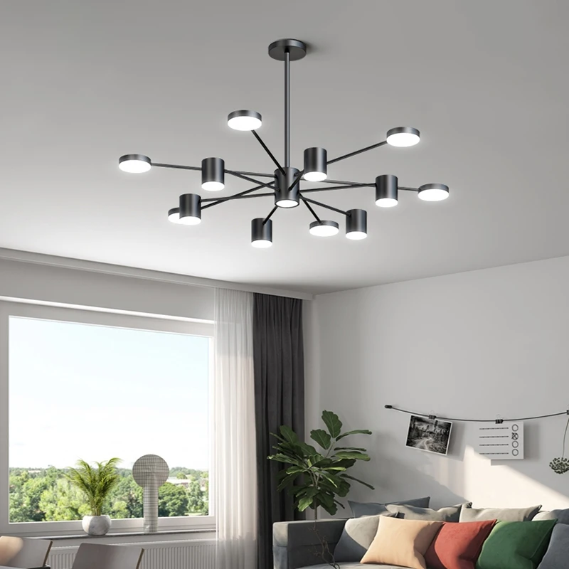 Household Living Room Chandelier Light 12 Lamps Heads Modern Dining Room Bedroom Gold Black Ceiling Chandelier Lamp Fixture
Household Living Room Chandelier Light 12 Lamps Heads Modern Dining Room Bedroom Gold Black Ceiling Chandelier Lamp Fixture
