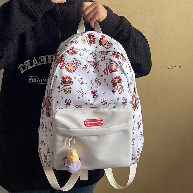 Kawaii Sanrio Anime Schoolbag Cute Hello Kitty Cartoon Ins Sweet High-Capacity Multifunctional Shoulders Bag Gifts for Student
Kawaii Sanrio Anime Schoolbag Cute Hello Kitty Cartoon Ins Sweet High-Capacity Multifunctional Shoulders Bag Gifts for Student