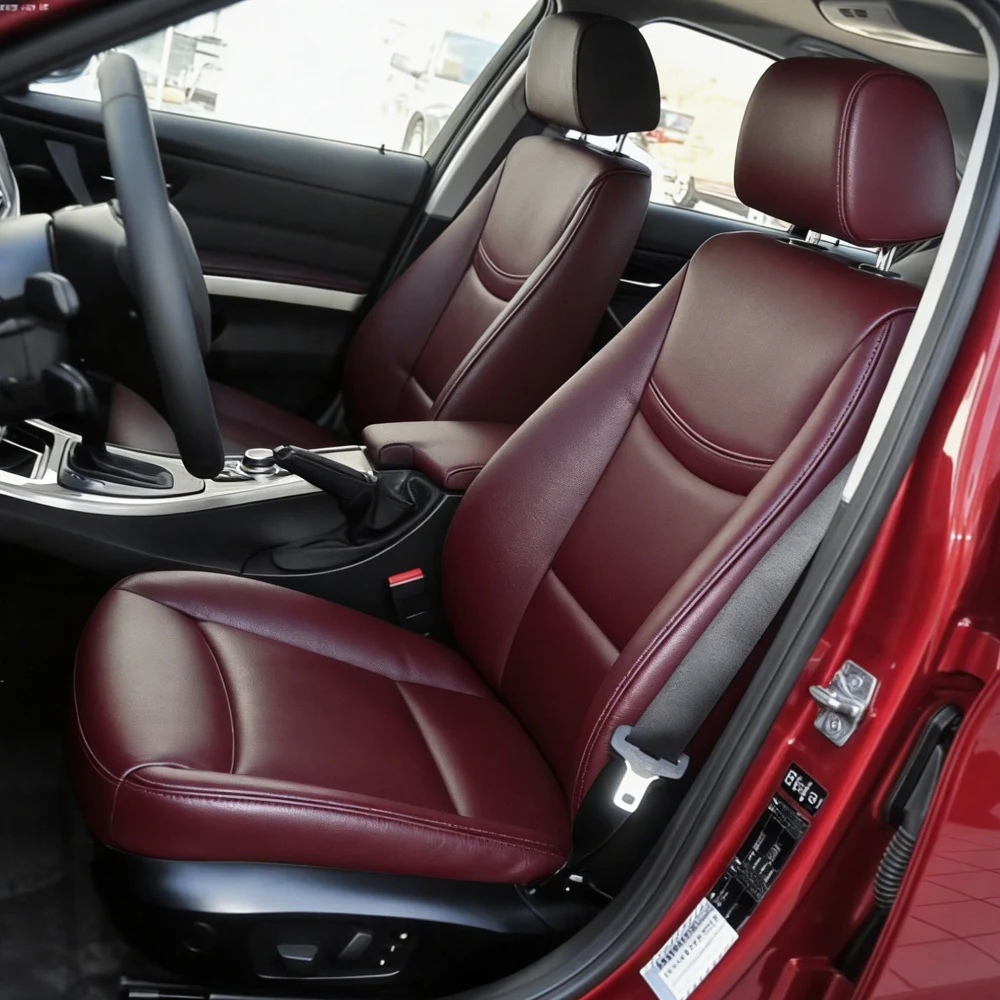 Специальные чехлы для сидений автомобиля, 5 мест, для BMW 3 серии Седан 2005-2012, из искусственной кожи.
Специальные чехлы для сидений автомобиля, 5 мест, для BMW 3 серии Седан 2005-2012, из искусственной кожи.