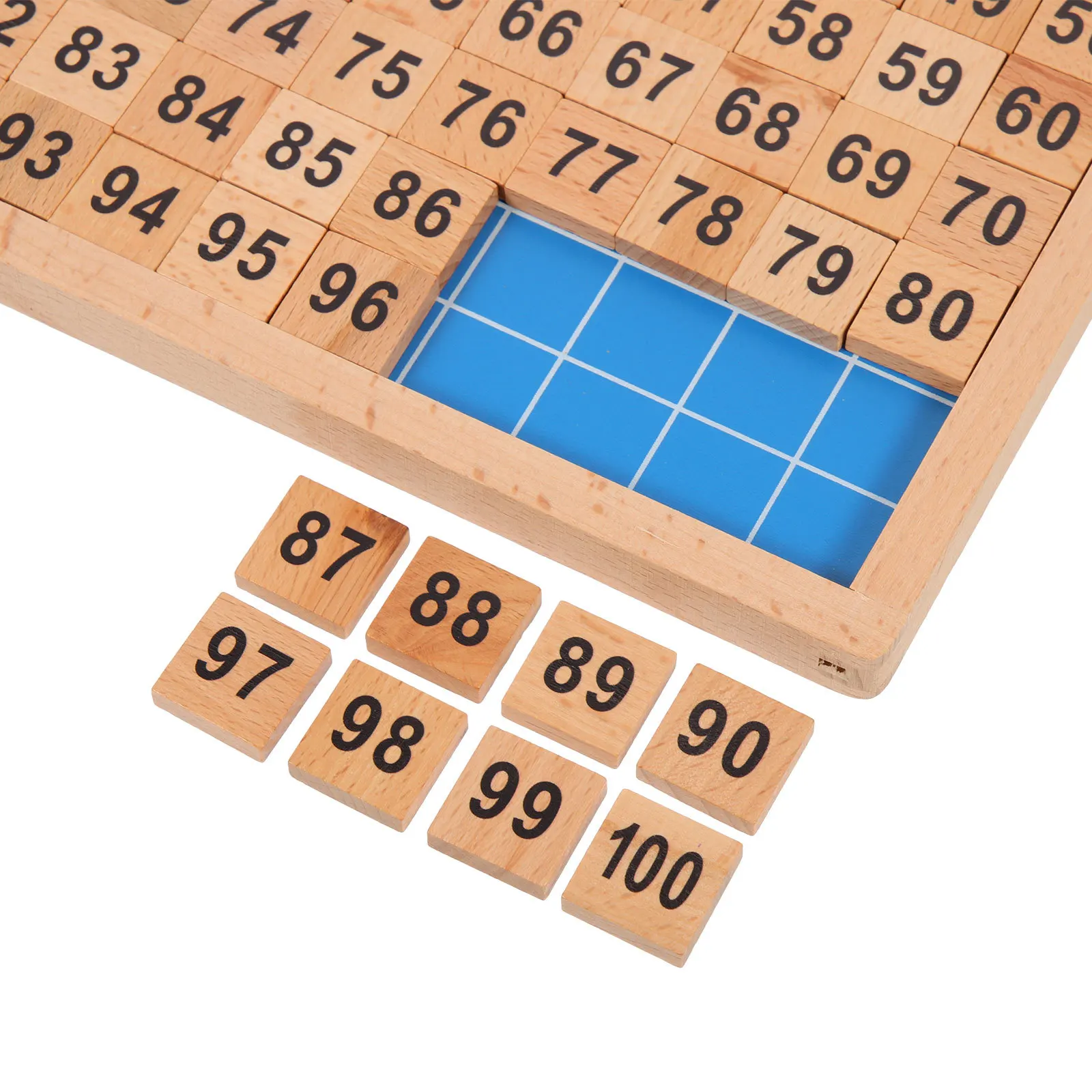 Wooden Math Board For Kids Educational Counting Learning Tool Intellectual Hundred Grid Addition Subtraction Math