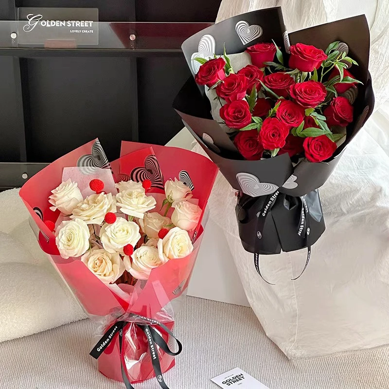 Heart-shaped Stripes Flower Packaging Waterproof Flower Shop Floral Art Bouquet Wrapping Paper Festival Gift Craft Pack
Heart-shaped Stripes Flower Packaging Waterproof Flower Shop Floral Art Bouquet Wrapping Paper Festival Gift Craft Pack