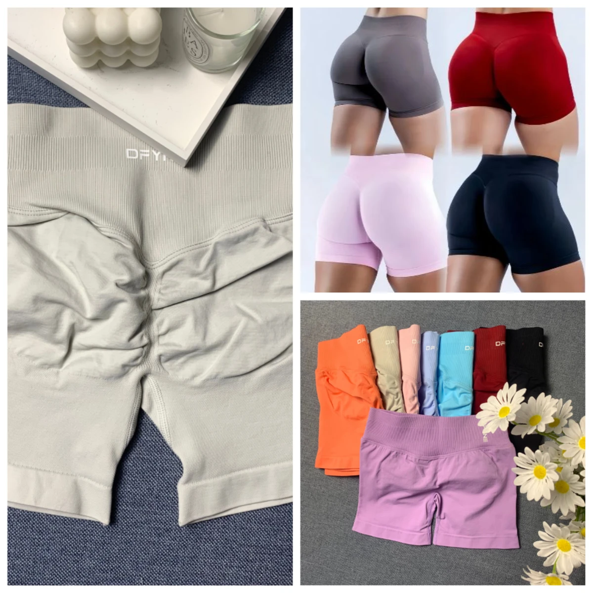 DF Impact Shorts with Logo 4.5'' Low Waist Seamless Yoga Shorts Scrunch Bum Gym Shorts Workout Biker Short Stretch Fitness Short
DF Impact Shorts with Logo 4.5'' Low Waist Seamless Yoga Shorts Scrunch Bum Gym Shorts Workout Biker Short Stretch Fitness Short