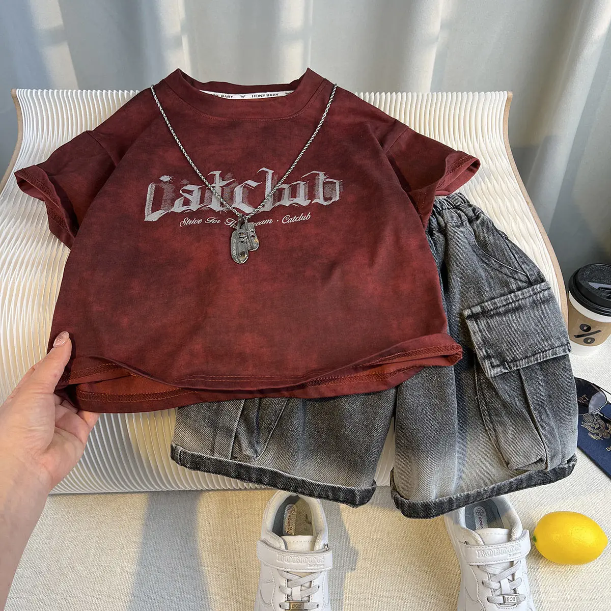Denim Children's Top and Bottom Clothes Set Suit for Kids Boys Shorts Boy Junior Child T-shirts Summer Outfit T-shirt Sets Tops
Denim Children's Top and Bottom Clothes Set Suit for Kids Boys Shorts Boy Junior Child T-shirts Summer Outfit T-shirt Sets Tops