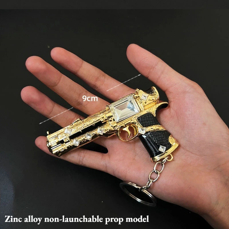 2026 New Ornate Diamond Pistol Key Chain, 9cm/12cm Alloy Game Prop Model Ornament, Backpack Pendant Desk Decor Non Launch Toy
2026 New Ornate Diamond Pistol Key Chain, 9cm/12cm Alloy Game Prop Model Ornament, Backpack Pendant Desk Decor Non Launch Toy