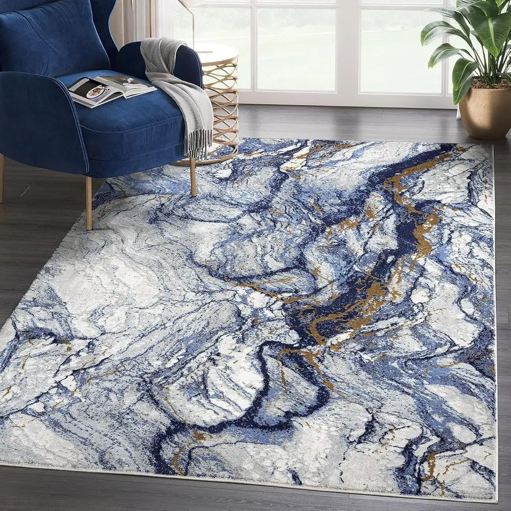Ковер - сине-серый с мраморным узором - 6' x 9' - легко чистится - прочный, подходит для детей и домашних животных - моющийся - средний ворс - подходит для
Ковер - сине-серый с мраморным узором - 6' x 9' - легко чистится - прочный, подходит для детей и домашних животных - моющийся - средний ворс - подходит для