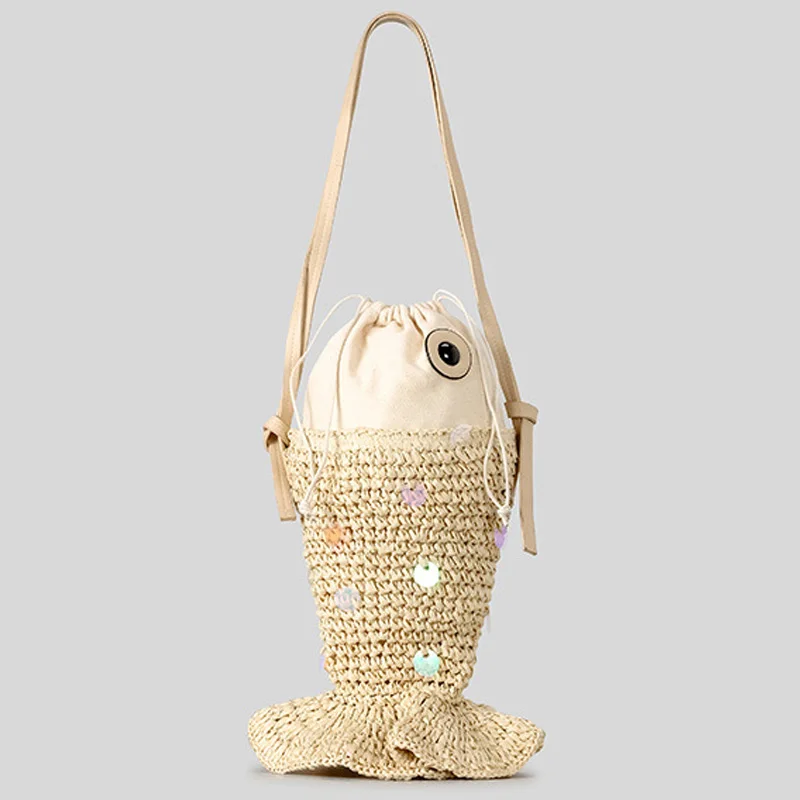 Handmade Woven Cute Small Fish Shoulder Bag Creative New Style Kids Crossbody Bag Ladies Leisure Vacation Knitted Handbag 2025
Handmade Woven Cute Small Fish Shoulder Bag Creative New Style Kids Crossbody Bag Ladies Leisure Vacation Knitted Handbag 2025