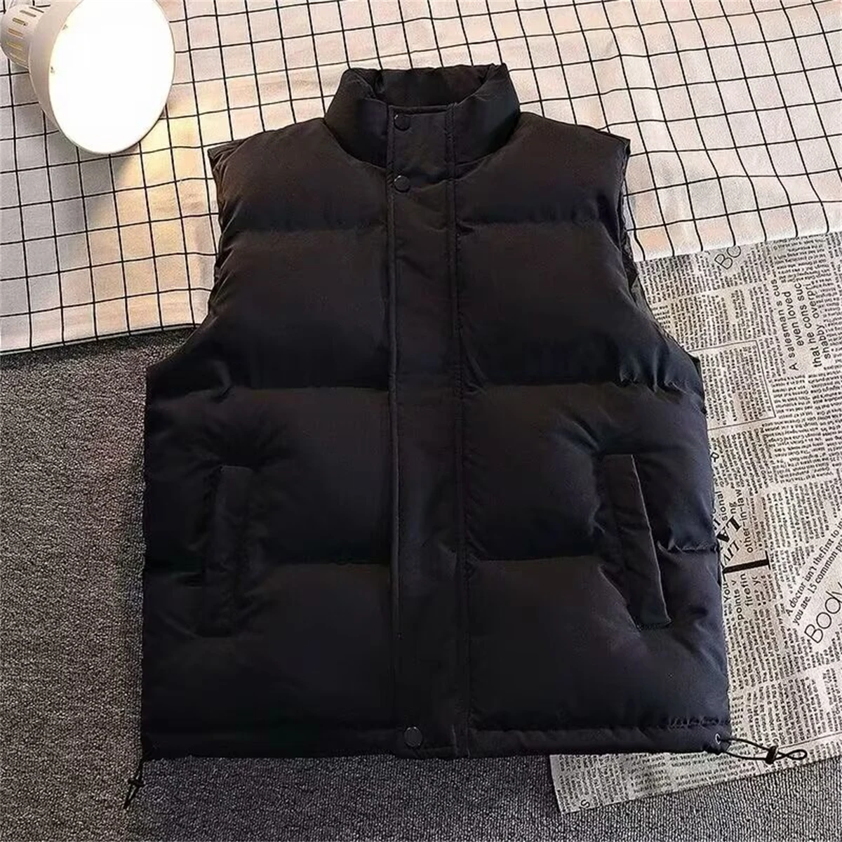 Winter new trendy brand cotton jacket Vest Stand up collar Warm and comfortable top Inner layer
Winter new trendy brand cotton jacket Vest Stand up collar Warm and comfortable top Inner layer