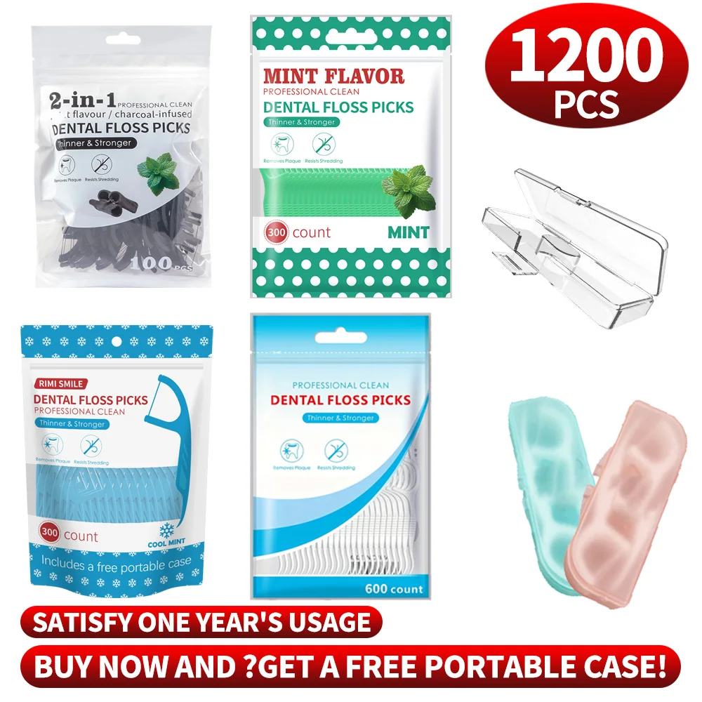 1200PCS dental floss sticks, interdental cleaning tools, equipped with dental floss boxes, multiple styles to choose from
1200PCS dental floss sticks, interdental cleaning tools, equipped with dental floss boxes, multiple styles to choose from