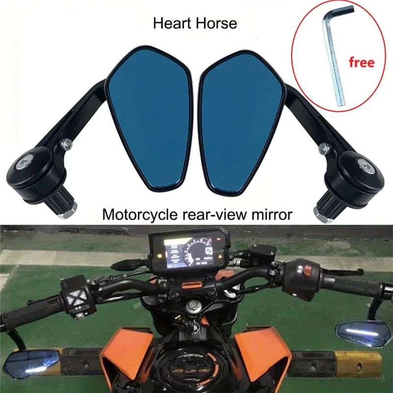 X39A-Motorcycle Handle Bar End Mirror 7/8Inch 22 Mm Side Rearview Mirrors Custom Smoke Blue Lens For Ducati BMW Honda Suzuki
X39A-Motorcycle Handle Bar End Mirror 7/8Inch 22 Mm Side Rearview Mirrors Custom Smoke Blue Lens For Ducati BMW Honda Suzuki