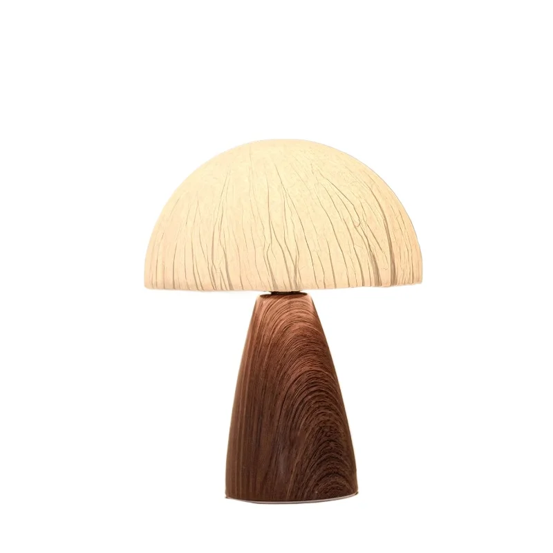 Mushroom small desk lamp bedroom bedside lamp log color high-end sense retro living room dining room wabi-sabi wind
Mushroom small desk lamp bedroom bedside lamp log color high-end sense retro living room dining room wabi-sabi wind