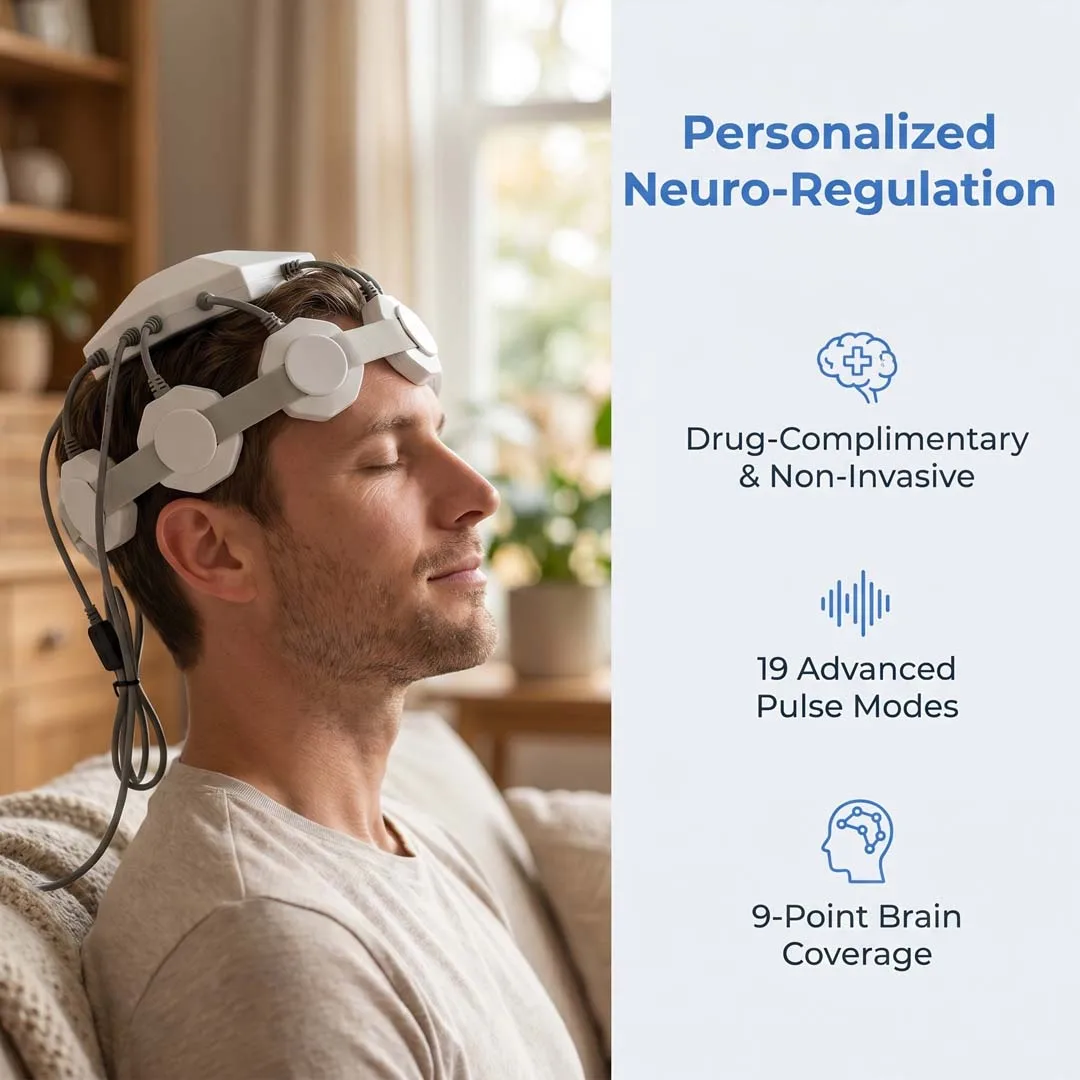 Home Use Repetitive Transcranial Magnetic Stimulation Machine 19 Programs Magnetic Pulse Brain Device for Autism Schizophrenia Cognitive Disorder Sleep Support Insomnia Anxiety Care
Home Use Repetitive Transcranial Magnetic Stimulation Machine 19 Programs Magnetic Pulse Brain Device for Autism Schizophrenia Cognitive Disorder Sleep Support Insomnia Anxiety Care