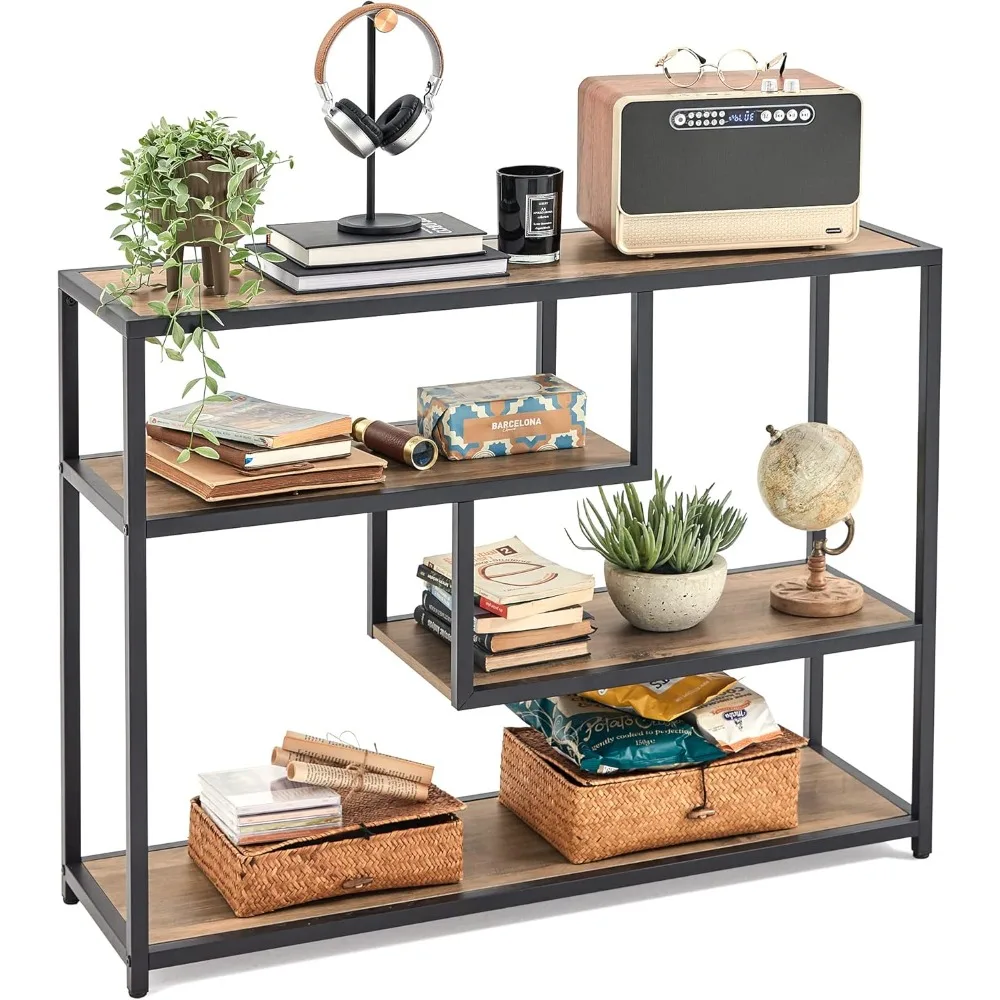 Console Table, 4-Tier Sofa Tables for Entryway, Narrow Tables with Open Storage Shelves, 39.3” Console Tables for Ent
Console Table, 4-Tier Sofa Tables for Entryway, Narrow Tables with Open Storage Shelves, 39.3” Console Tables for Ent