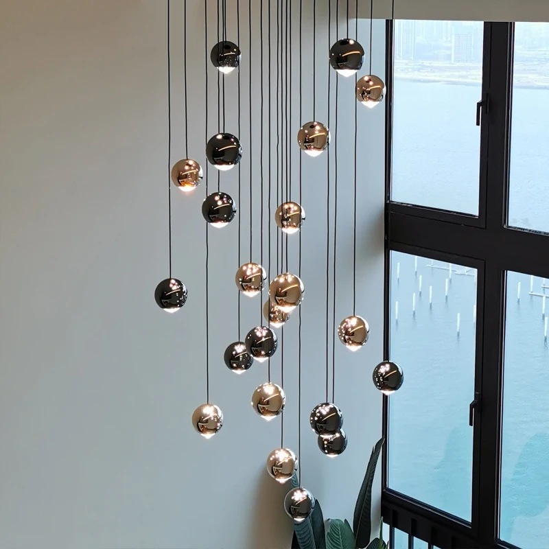LED Stair Pendant Lamp Minimalism Spherical Luxury Hotel Lamp Hanging Living Room Lamp Decoration Kitchen Hall Villa Chandelier
LED Stair Pendant Lamp Minimalism Spherical Luxury Hotel Lamp Hanging Living Room Lamp Decoration Kitchen Hall Villa Chandelier
