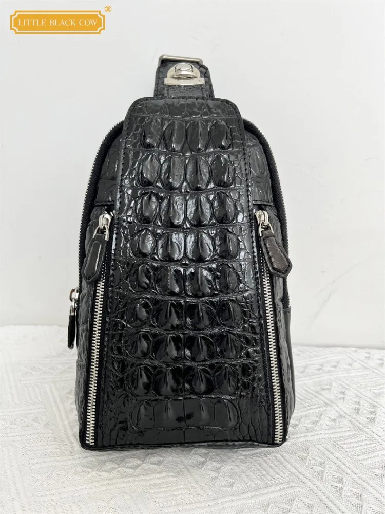 Mens Genuine Leather Bag High Quality Crocodile Skin Casual Motorcycle Chest Bag Hasp Zipper Single Shoulder Crossbody Bags Male
Mens Genuine Leather Bag High Quality Crocodile Skin Casual Motorcycle Chest Bag Hasp Zipper Single Shoulder Crossbody Bags Male