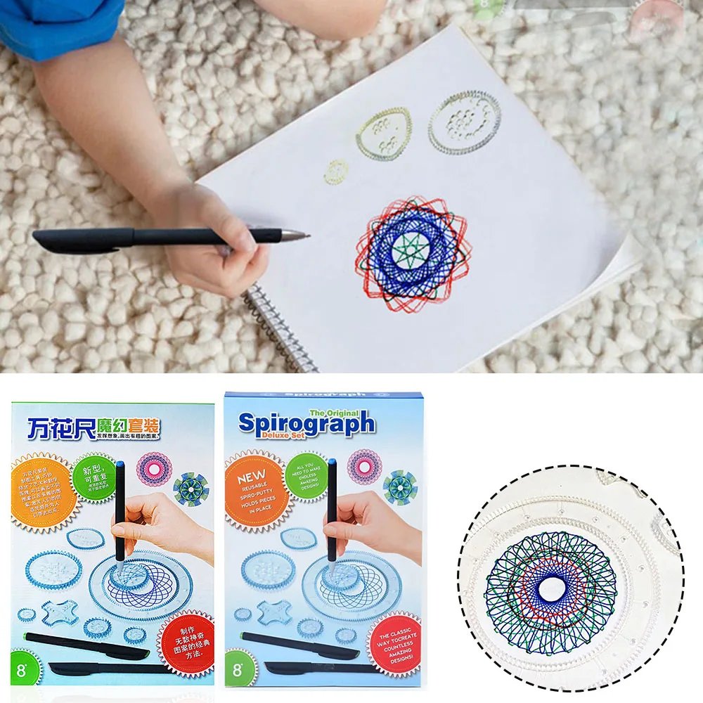 Geometric Spirals Flower Drawing Ruler Set Creativity Arting Craft Ruler Student Stationery Tool
Geometric Spirals Flower Drawing Ruler Set Creativity Arting Craft Ruler Student Stationery Tool