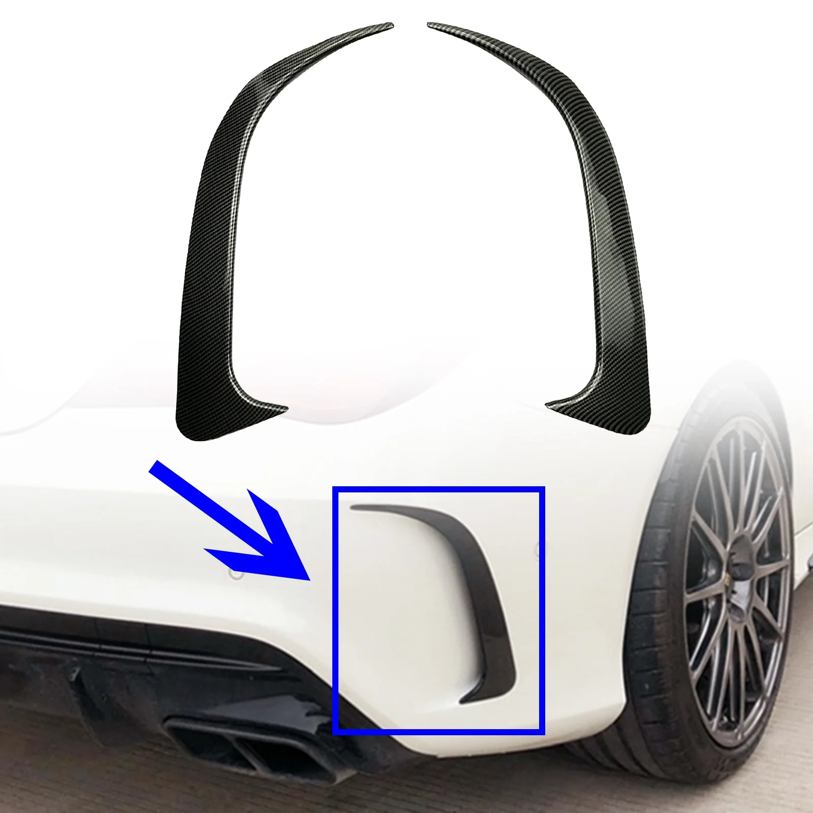 Rear Bumper Spoiler Air Vent Cover Side Canard Cover For Mercedes-Benz W117 CLA200/CLA250 CLA45 AMG 2014-2018
Rear Bumper Spoiler Air Vent Cover Side Canard Cover For Mercedes-Benz W117 CLA200/CLA250 CLA45 AMG 2014-2018