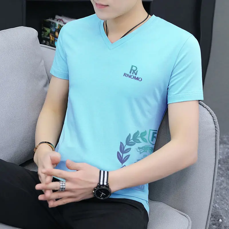 Fashion V-Neck Short Sleeve Printed Korean T-Shirts Men Clothing 2025 Summer New Loose All-match Pullovers Tops Casual Tee Shirt
Fashion V-Neck Short Sleeve Printed Korean T-Shirts Men Clothing 2025 Summer New Loose All-match Pullovers Tops Casual Tee Shirt