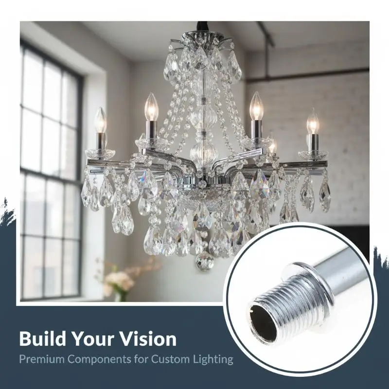 Chrome M10 Single-head Male Threaded Pipe External Teeth Hollow Straight Tube Connect G4 Lamp Holder DIY Lighting Accessories
Chrome M10 Single-head Male Threaded Pipe External Teeth Hollow Straight Tube Connect G4 Lamp Holder DIY Lighting Accessories