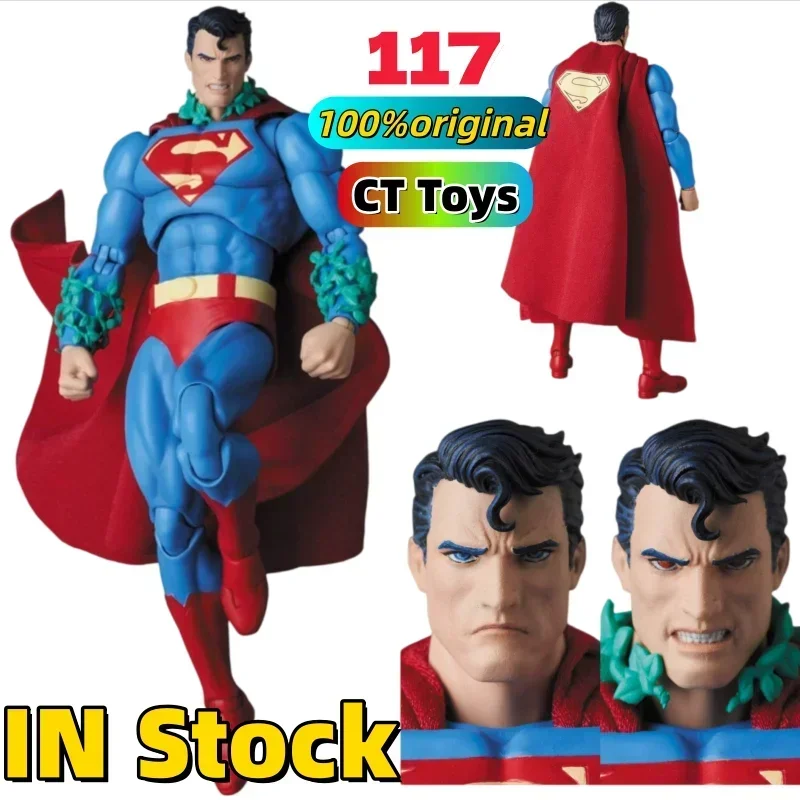 Hot New 100%original CT Toys MAFEX 117 Superman Hush 1/12 Action Figure DC Comics Collectible Model PVC Statue Anime Toy Gift
Hot New 100%original CT Toys MAFEX 117 Superman Hush 1/12 Action Figure DC Comics Collectible Model PVC Statue Anime Toy Gift